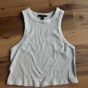 Forever 21 Ribbed Gray Crop Top